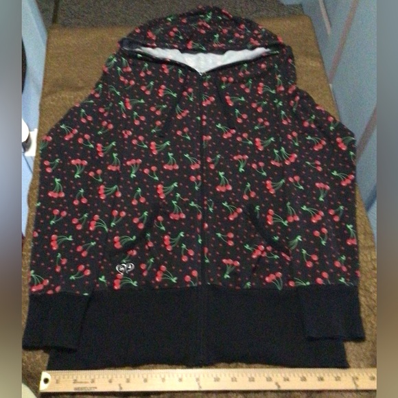 Victoria’s Secret Cherry zippered hoodie. - Picture 3 of 6